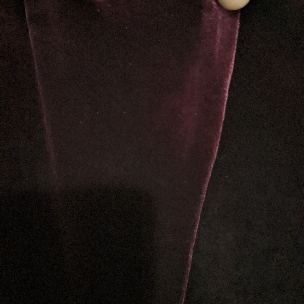 NEW ANNE KLEIN Wine Velvet Cowl Neck Stretch Pull-on Formal Dress Size 16 - Picture 6 of 11